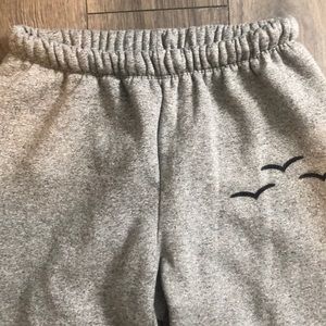 Gray sweatpants